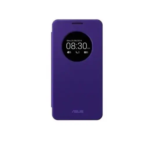 Asus Zenfone 5 View Flip Cover Purple Kılıf