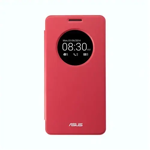 Asus Zenfone 5 View Flip Cover Red Kılıf