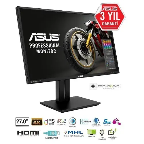Asus 27″ PB279Q IPS Geniş Ekran Led Monitör - Siyah