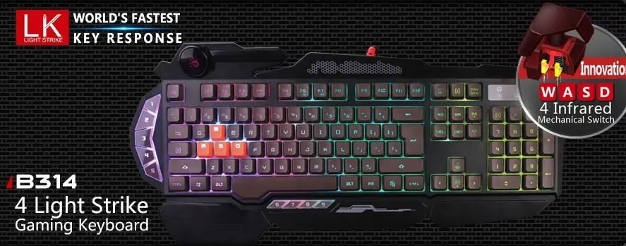 Bloody B314 4xiSW Mekanik Aydınlatmalı USB Gaming Klavye
