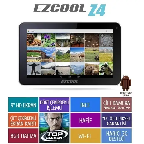 Ezcool Z4 8GB Quad Core 9″ HD Siyah Tablet