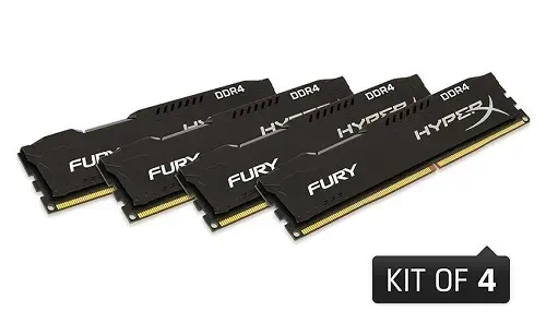 Kingston 16 GB Fury Hyperx DDR4 2666MHz Ram -HX426C15FBK4/16