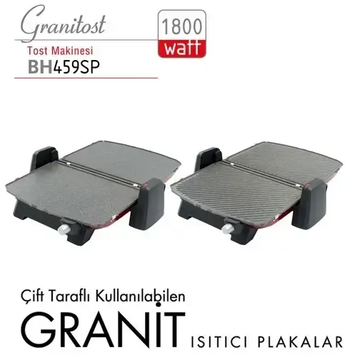BlueHouse BH459SP Granitost Granit Tost Makinesi - Pembe