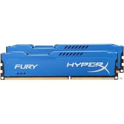 Kingston HyperX Fury Blue 8GB (2x4GB) DDR3 1600MHz CL10 240-Pin DIMM Ram - HX316C10FK2/8