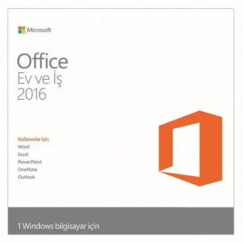 MS Office 2016 Home and BusınessTR Kutu T5D-02296	