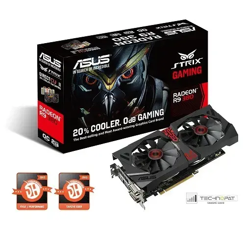 Asus Strix-R9380-DC2OC-2GD5-Gaming Radeon R9 380 2GB GDDR5 256 Bit DVI/HDMI/DP Ekran Kartı