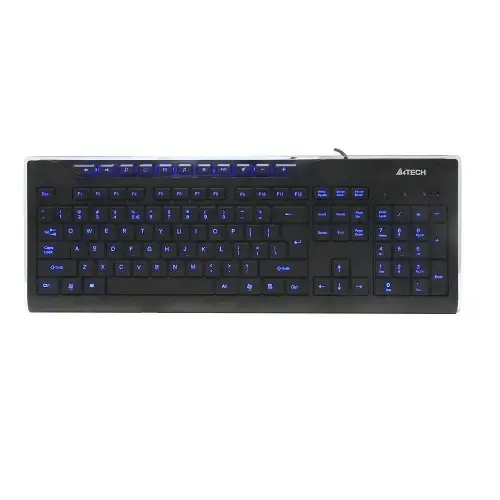 A4 Tech KD-800L Q TR USB Işıklı Klavye - Siyah