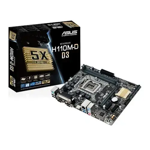 Asus H110M-D D3 DDR3 USB3.0 S+V+GLAN 16x 1151p