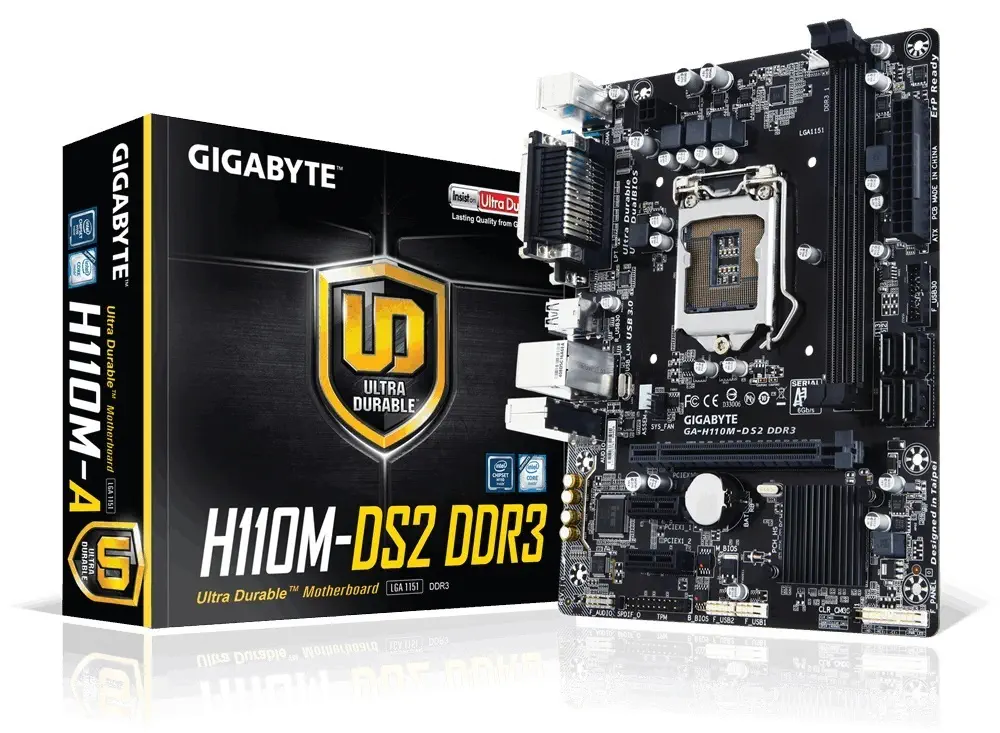 Gigabyte H110M-DS2 DDR3 V+SATA+GLAN 1151p