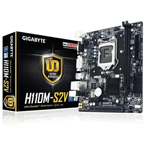 Gigabyte H110M-S2V Intel H110 Express Soket 1151 DDR4 2400MHz Micro ATX Anakart