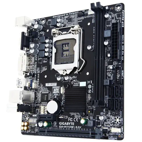 Gigabyte H110M-S2V Intel H110 Express Soket 1151 DDR4 2400MHz Micro ATX Anakart