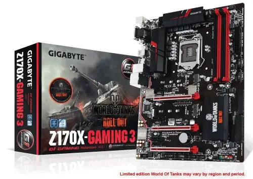 Gigabyte Z170X-Gaming 3 Intel Z170 Exp. Soket LGA1151 DDR4 3466MHz(O.C.) Sata 3 M.2 USB 3.1 Wifi ATX Anakart
