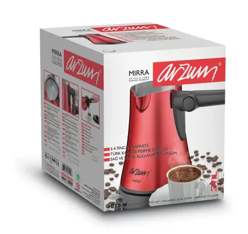 Arzum AR343-R Mırra Kırmızı Türk Kahvesi Robotu