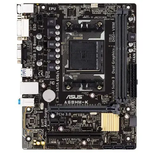 Asus A68HM-K AMD A68H Soket FM2+ DDR3 2400(O.C.)MHz mATX Anakart