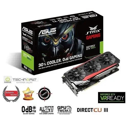 Asus GTX980TI-STRIX- DC3 OC 6GB DDR5 384Bit