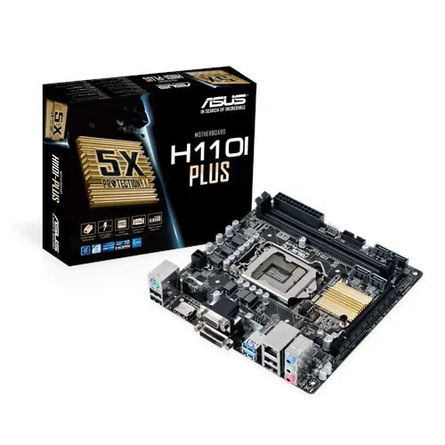 Asus H110I-PLUS Intel H110 Soket LGA1151 DDR4 2400MHz Mini ITX Anakart