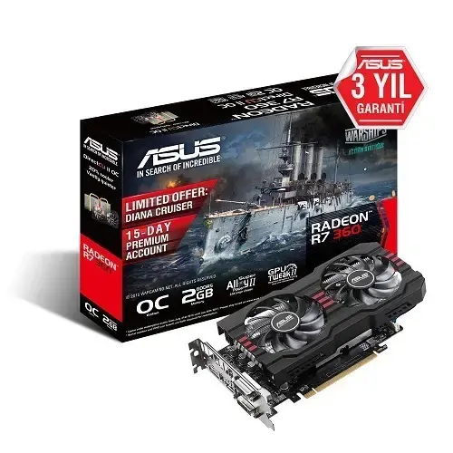 Asus R7360-OC-2GD5 2 GB Ekran Kartı