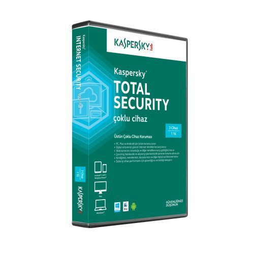 Kaspersky Total Security 2016 Türkçe 3 Kullanıcı  Antivirüs Yazılımı