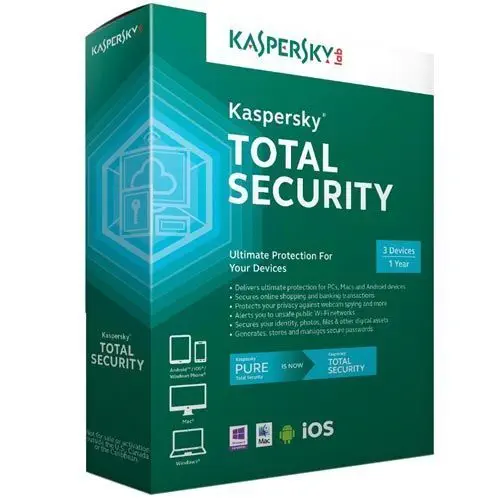 Kaspersky Total Security 2016 Türkçe 3 Kullanıcı Antivirüs Yazılımı