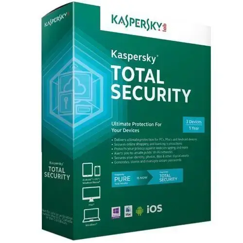 Kaspersky Total Security 2016 Türkçe 3 Kullanıcı  Antivirüs Yazılımı