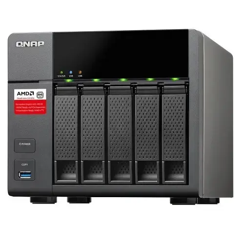 Qnap TS-563 5 Disk Yuvalı 2GB Ram Tower Nas Depolama Ünitesi