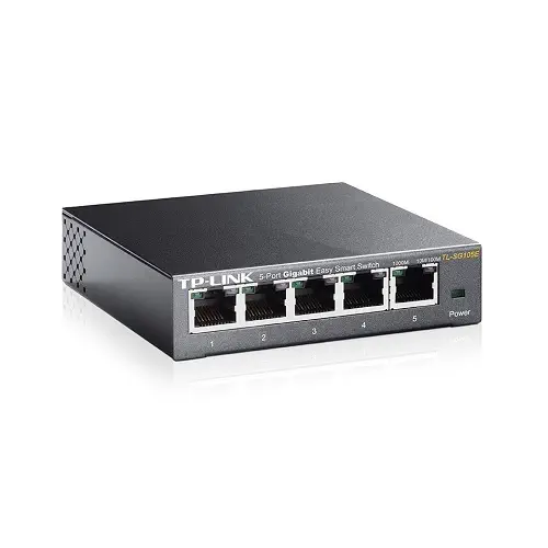 Tp-link TL-SG105E 5 Port 10/100/1000 Gigabit Easy Smart Switch