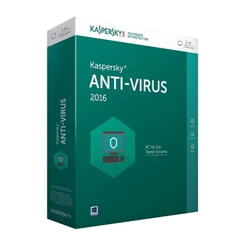 Kaspersky Antivirüs 2016 Türkçe 2 Kullanıcı 1Yıl