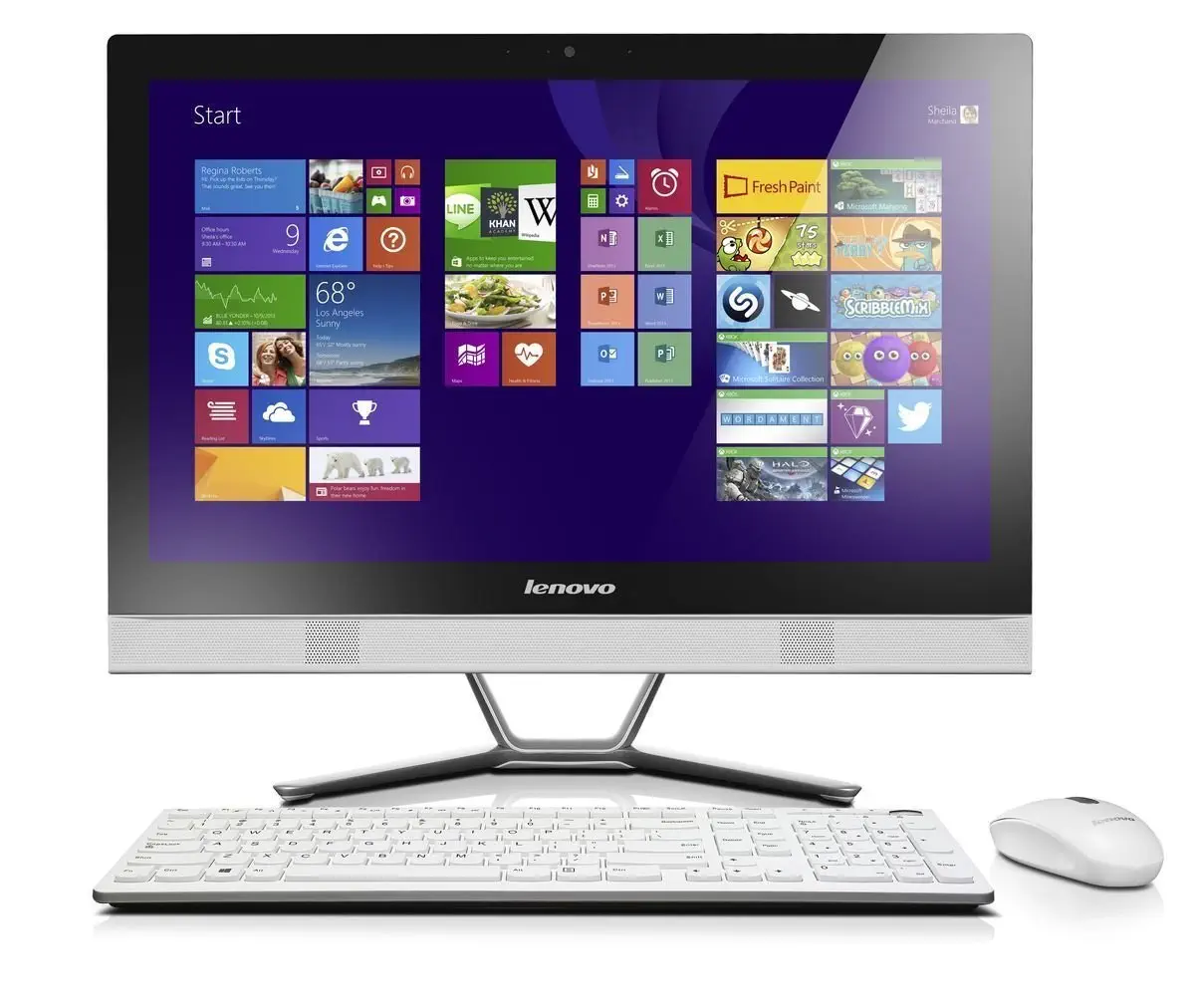 Lenovo C50-30 F0B1007-3TX Intel Core i5-4210U 1.7GHz/2.7GHz 4GB 500GB 23″ FreeDOS - Beyaz