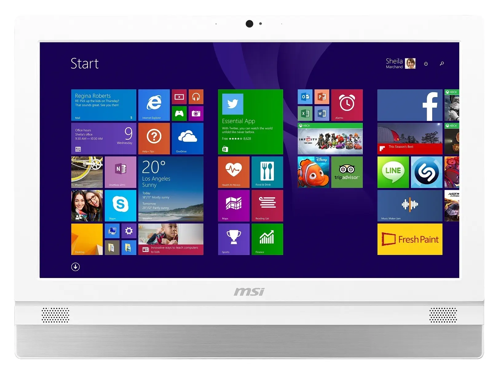 Msi Adora 24 2M-231EU Intel Core i5 4210M 3.2GHz 8GB 1TB 23.6″ Full HD Win 8.1 Dokunmatik All In One Bilgisayar