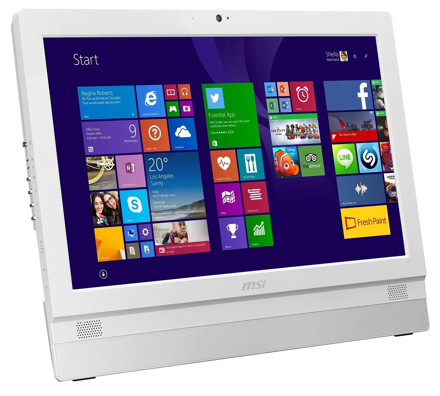 Msi Adora 24 2M-231EU Intel Core i5 4210M 3.2GHz 8GB 1TB 23.6″ Full HD Win 8.1 Dokunmatik All In One Bilgisayar