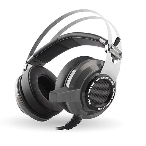 Snopy Rampage SN-RW3 USB 7.1 Titreşimli Oyuncu Gümüş/Gri Mikrofonlu Kulaklık