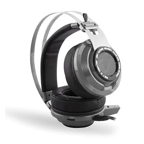 Snopy Rampage SN-RW3 USB 7.1 Titreşimli Oyuncu Gümüş/Gri Mikrofonlu Kulaklık