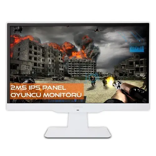 Viewsonic VX2363SMHL-W IPS 23 Full HD Analog+2XHDMI/MHL MM 2ms Beyaz Oyuncu Monitörü