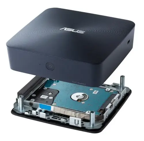 Asus VivoMini UN65H-M096M Intel Core i3-6100U 2.3 GHz 4G 128GB SSD 2.5″ Freedos (KM YOK) 3YIL HDMI-DP-Wifi-BT-VESA-CRD Mini PC