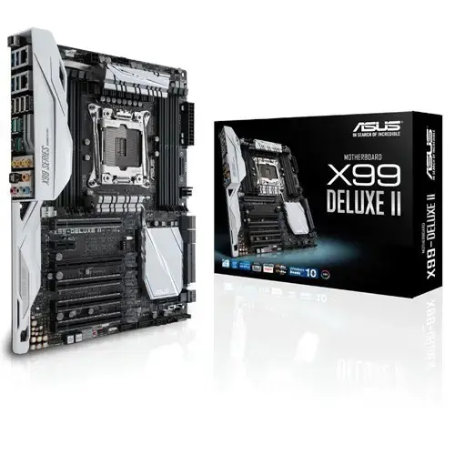 Asus X99-DELUXE II Intel X99 Soket 2011-v3 DDR4 3333MHz(O.C.) Sata 3 M.2 USB 3.1 ATX Ankart