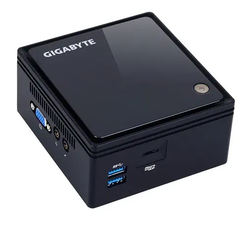 Gigabyte GB-BACE-3160 BRIX Celeron J3160 1.6GHz Quad Core Wi-Fi+BT VGA HDMI VESA Barebone Siyah Mini PC