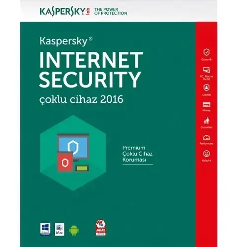 Kaspersky Internet Security 2016 Türkçe 2 Kull. Antivirüs Yazılımı