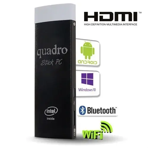 Quadro Stick PC Intel Atom Z3735F 1.33GHz / 1.83GHz 2GB 32GB SSD Stick Bilgisayar