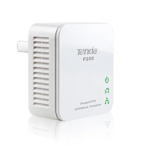 Tenda P200 Homeplug 1 Port 200Mbps Kablolu Mini Powerline Ağ Adaptörü