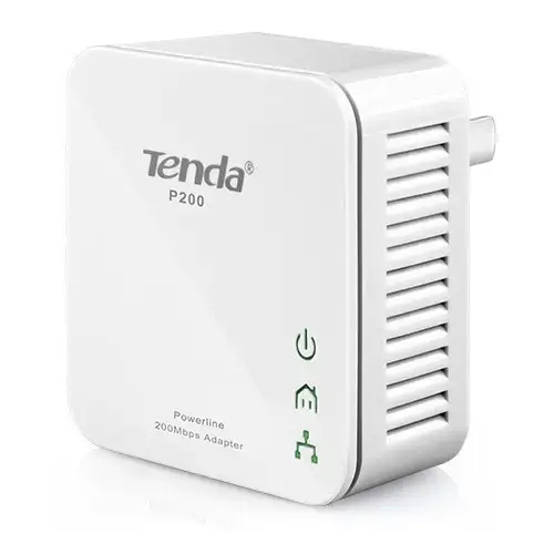 Tenda P200 Homeplug 1 Port 200Mbps Kablolu Mini Powerline Ağ Adaptörü