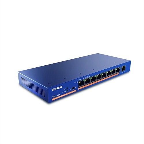 Tenda TEF1109P 9 Port (8 Port PoE) 10/100Mbps Yönetilemez Switch