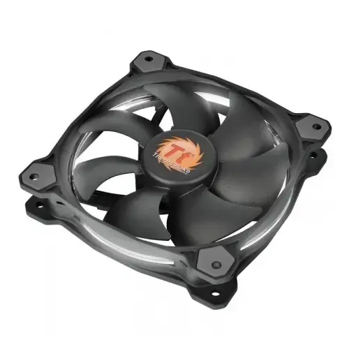 Thermaltake Riing 12cm Yüksek Statik Basınçlı Beyaz Halka Ledli Kasa&Radyatör Fan - CL-F038-PL12WT-A