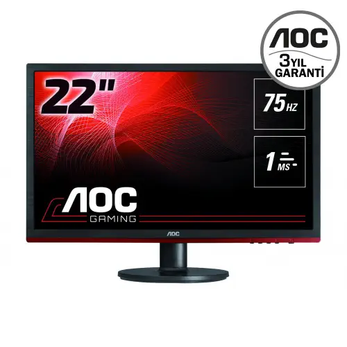AOC G2260VWQ6 21.5″ 1ms 75Hz FreeSync FlickerFree TN WLED Full HD Gaming Monitör