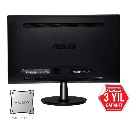 Asus VS208NR 20″ 5MS D-SUB DVI VESA Siyah LED Monitör