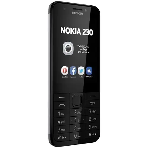 Nokia 230 Çift Sim Dark Silver Cep Telefonu (İthalatçı Firma Garantili)