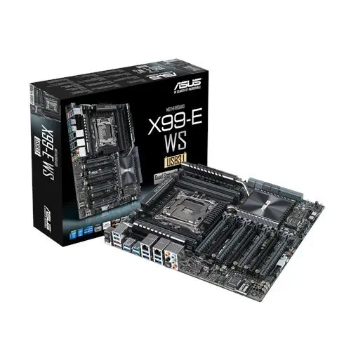 Asus X99-E WS/USB 3.1 Intel X99 Soket 2011-v3 DDR4 3200MHz(O.C.) Sata 3 M.2 USB 3.0 Anakart