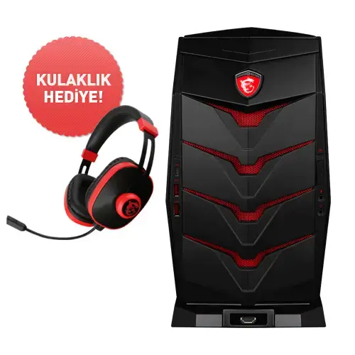 MSI AEGIS-003EU Intel Core i7-6700 3.4GHz/4GHz 8GB DDR4 128GB SSD 1TB 7200RPM 4GB GTX960 GDDR5 Windows 10 Masaüstü Bilgisayar - MSI SPB Gaming Kulaklık + THE DIVISION Hediye