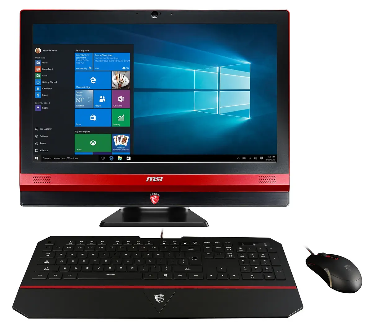 MSI Gaming 24 6QE-026EU Intel Core i7-6700HQ 16GB DDR4 256GB SSD+1TB 4GB GTX960M 23.6″ Full HD Windows 10 All In One Bilgisayar