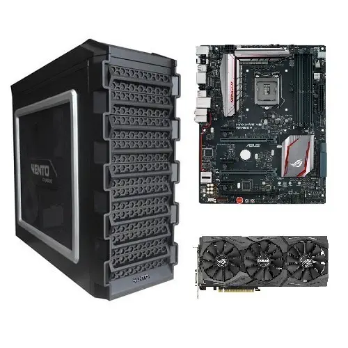 Vento TA-M31 700W  Kasa + Asus Rog Maxımus VIII Ranger Anakart + Asus Strix -GTX1060-6G-Gaming Ekran Kartı