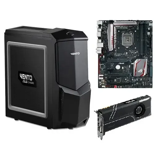 Vento TA-M61 700W Kasa + Asus Rog Maxımus VIII Ranger Anakart + Asus Turbo-GTX 1070-8G  Ekran Kartı